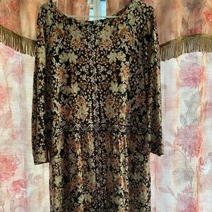 J Jill Floral Dress Xl